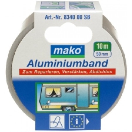 Juosta aliuminė lipni, 100 C° Mako | Boltlita - Tvirtinimo detalės ir įrankiai